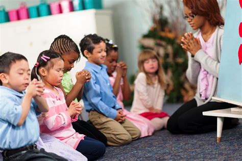 Children Praying In School