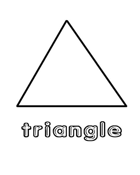 We have collected 40+ triangle coloring page images of various designs for you to color. preschool triangle worksheet | Shapes Color Page (With ...
