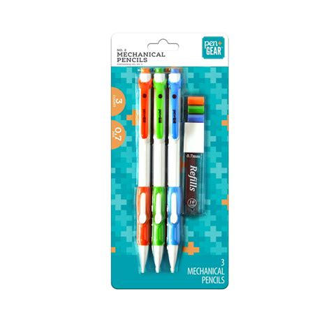 Pen Gear 2 Mechanical Pencils With Refills Side Advance 07 Mm 3