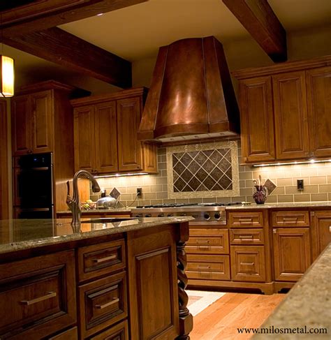 Browse our full catalog of premium copper products online. Copper kitchen hood - Traditional - Kitchen - by Milo's ...