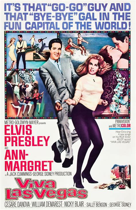 Viva Las Vegas Movie Poster 1964 Elvis Presley Movies Elvis