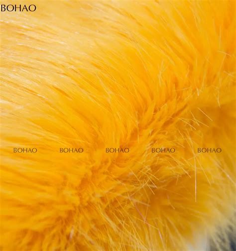 High Quality 100 Acrylic Yellow Cheap Faux Fur Fabric Buy Yellow Fur