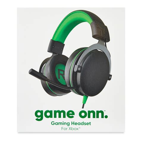 Onn Xbox Wired Video Game Headset With 35mm Connector Flip To Mute