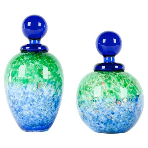 Mid Century Murano Glass Decorative Perfume Bottle Set For Sale At 1stdibs