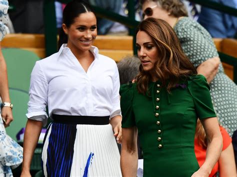 Meghan Markle And Kate Middleton Sit Together At Wimbledon The