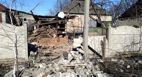 Damaged Houses Brick Fences Footage Shows Terrible Results Of Russian