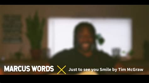 Just To See You Smile Acoustic Cover Video By Marcus Words Youtube