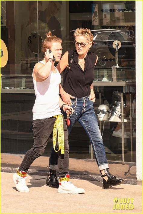 Sharon Stone Makes Rare Appearance With Her 21 Year Old Son Roan Photo 4586105 Celebrity