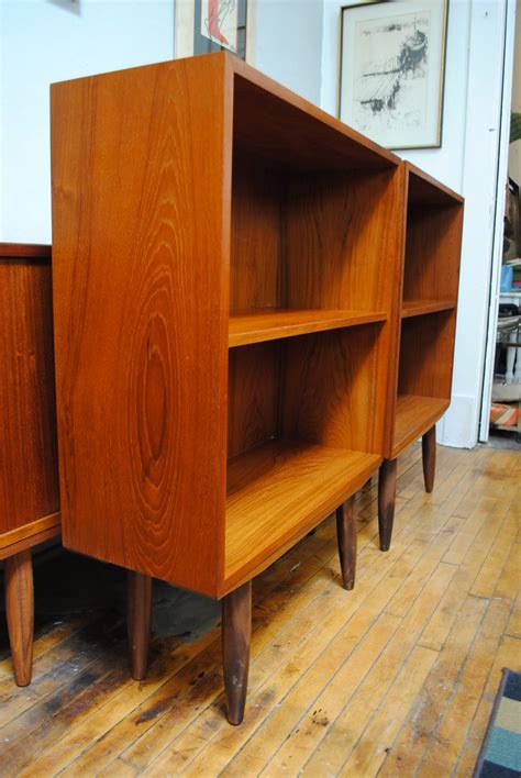 Danish Single Shelf Bookcases In Teak 2 Circa