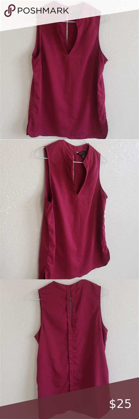 Banana Republic V Neck Tank With Back Pleat Pleat Spring Wardrobe