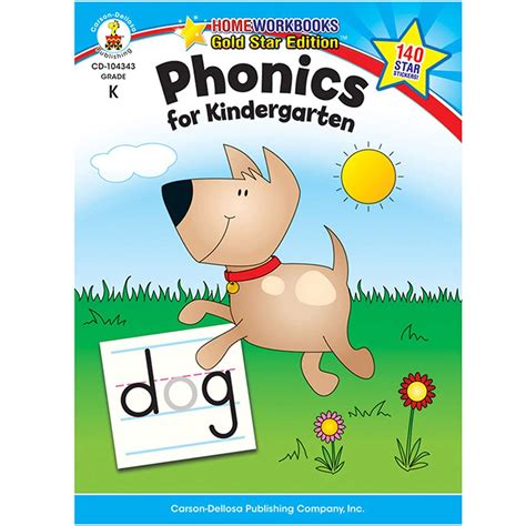 Phonics For Kindergarten Grade K Home Workbook Phonics