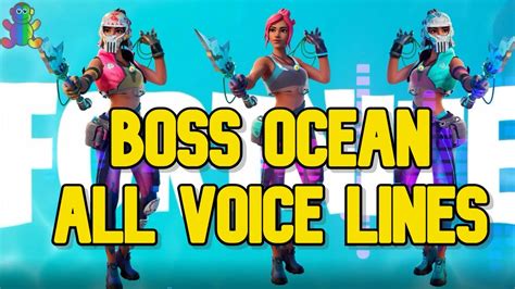 Choose an avenger to fight galactus & his heralds in this epic marvel themed boss fight! Boss OCEAN all Voice Lines in Fortnite Season 3 in ...