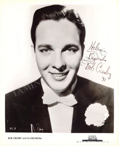 Bob Crosby Autograph Photograph 1941 Tamino