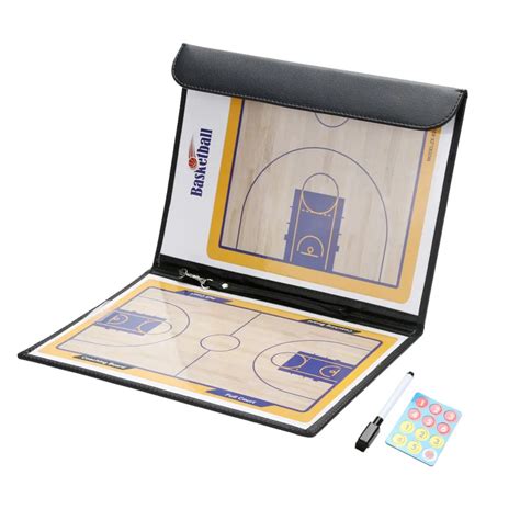 Professional Basketball Coaching Board Double Sided Coaches Clipboard