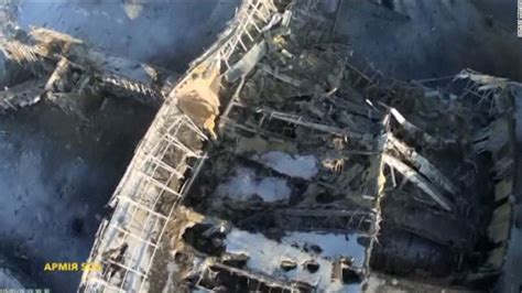 Drone Footage Of Destroyed Donetsk Airport Cnn Video