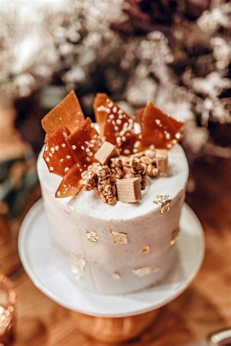 Delicious Cake Topped Caramel Chocolate Toppings Image By Lora Photography Naked Wedding