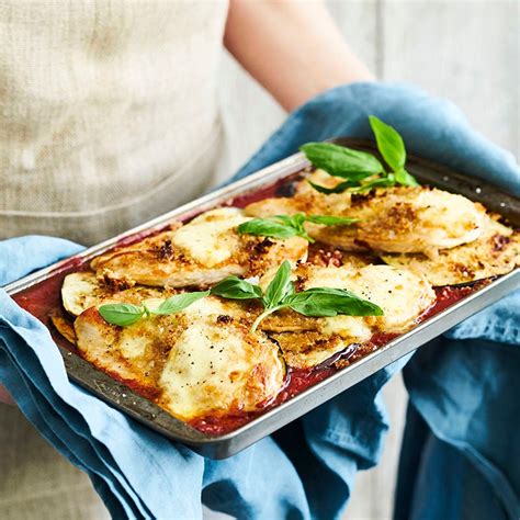 Cheats Chicken And Eggplant Parmigiana Healthy Recipe Ww Australia