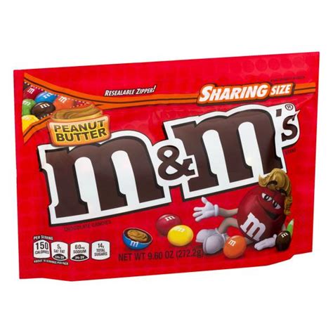 Mandms Peanut Butter Milk Chocolate Candy Sharing Size Bag Hy Vee