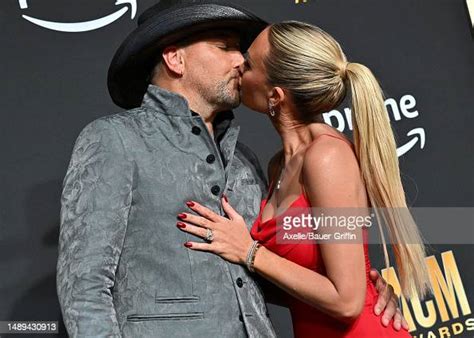 Jason Aldean And Brittany Aldean Attend The 58th Academy Of Country News Photo Getty Images