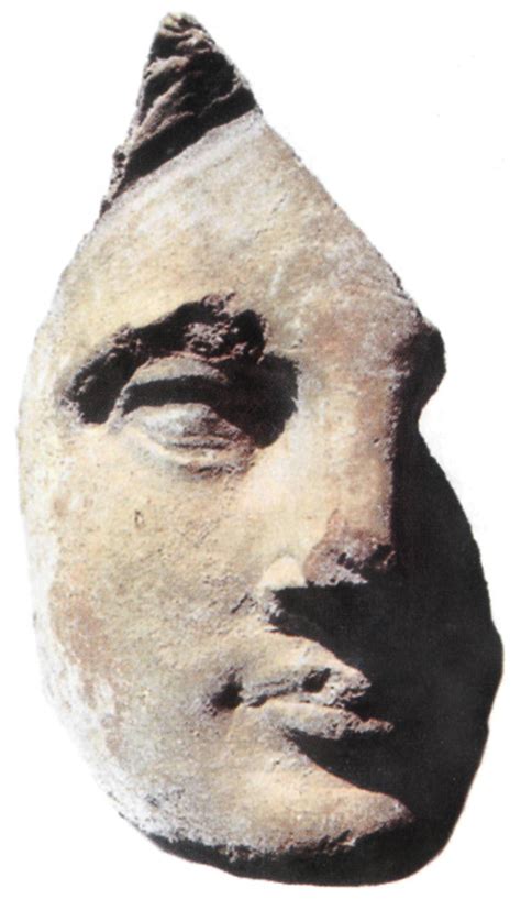Head Of A Terracotta Statuette Of Aphrodite Kouklia Museum