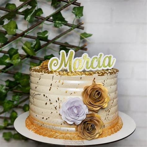 Topo De Bolo Feminino Flores