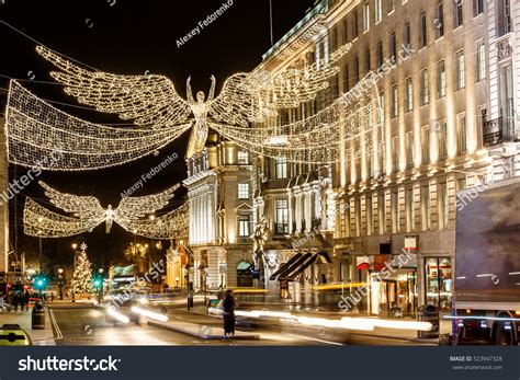Christmas Lights 2016 In London England Stock Photo 523947328