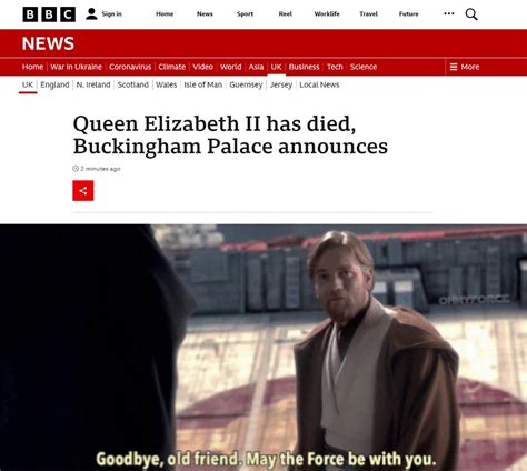 Prequel Memes On Twitter Rest In Peace Queen Elizabeth Ge09lm4vc8