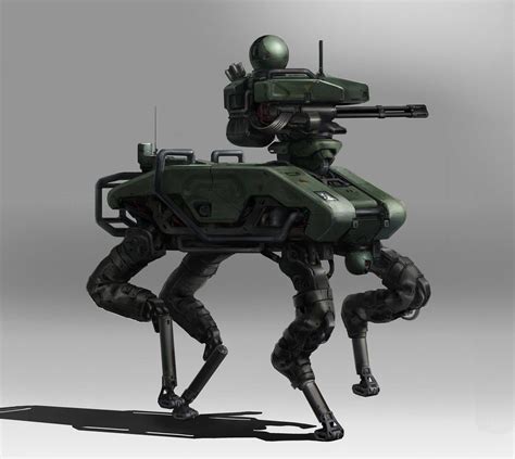 Photosight Mech Robot Weapon Gun Awesome Sci Fi Cyberpunk Art 32x24
