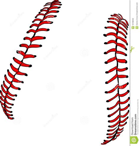 Baseball Stitches Clipart Baseball Vector Baseball Stitch Softball