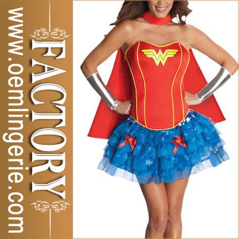 Sexy Wonder Woman Costume Cute Latex Superhero Costumesid8807648