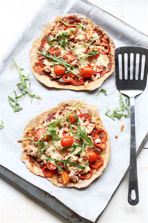 Easy Sweet Potato Flatbread Tuna Pizza The Tortilla Channel