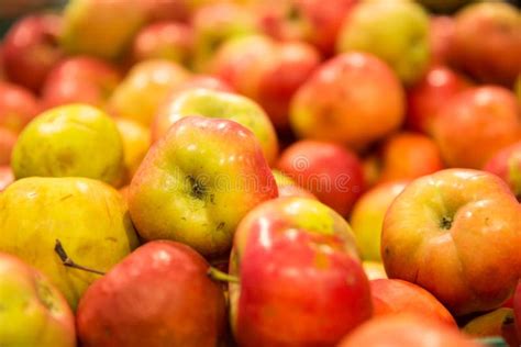 Yummy Pile Of Apples Fruit In A Market Stock Photo Image Of Gourmet