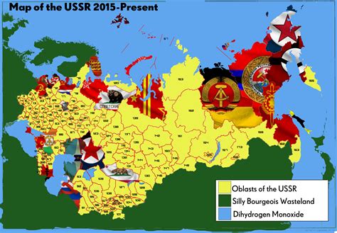 Ussr Map Filled By Mclj10 On Deviantart