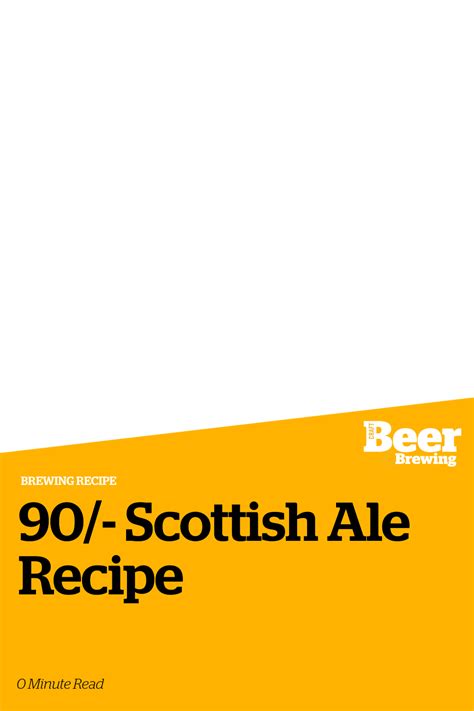 90 Scottish Ale Recipe Craft Beer And Brewing
