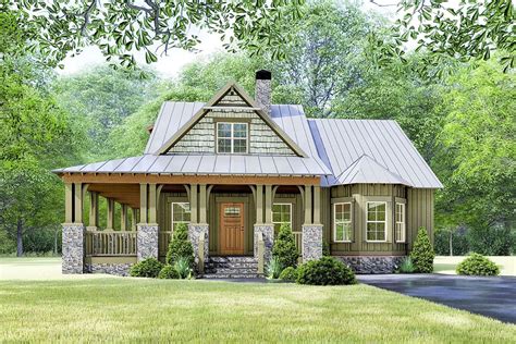Plan 70630mk Rustic Cottage House Plan With Wraparound Porch Cottage