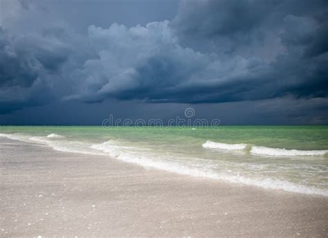 Storm Clouds Over A Florida Beach Stock Image Image Of Landscapes