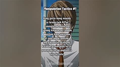 filipino manipulation tactics 1 deathnote llawliet anime youtube