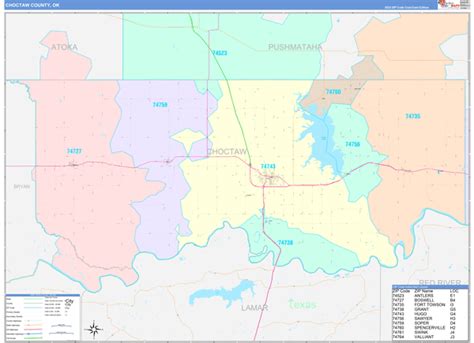 Choctaw County Al Wall Map Premium Style By Marketmaps Images And