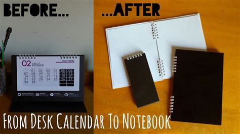 Diy From Desk Calendar To Notebook My Crafting World Youtube