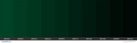 Shades Of British Racing Green Color 004225 Hex Colorswall