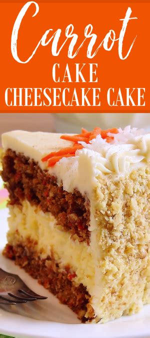 Carrot Cake Cheesecake Cake Bakery Style ~ Perfectly Moist