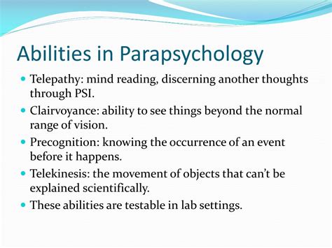 Ppt Parapsychology Powerpoint Presentation Free Download Id637785