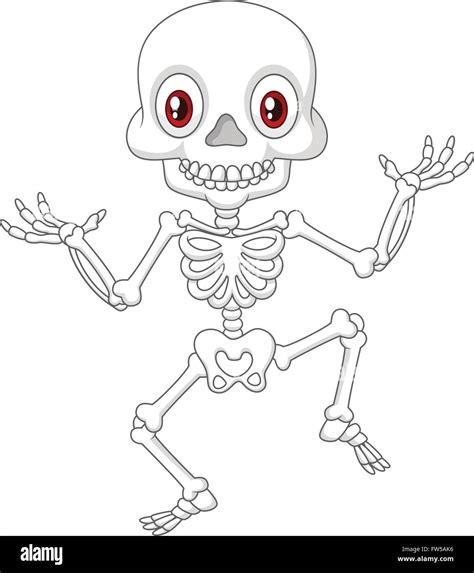 Funny Skeleton Cartoon Stock Vector Image And Art Alamy