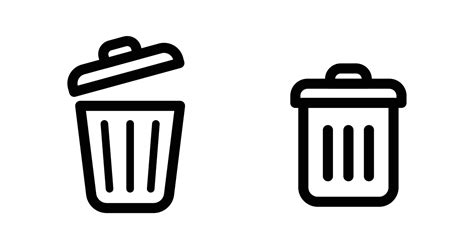 Trash Icon Vector Art Icons And Graphics For Free Download