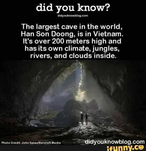 Did You Know Umymmmuy M The Largest Cave In The World