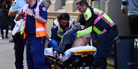 Sydney Stabbing Suspect Yelling Allahu Akbar Pinned To Ground By
