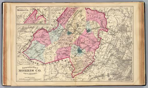 Morris Co N J David Rumsey Historical Map Collection