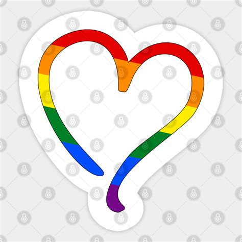 Pride Flag Heart Pride Flag Sticker Teepublic