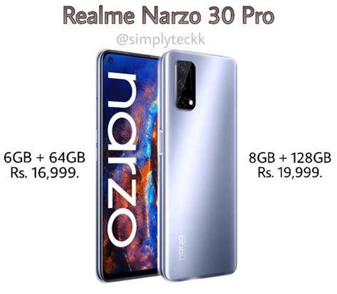 Price and specifications on realme narzo 30 pro 5g. Realme Narzo 30 Pro 5G launched in India : Price and Specs ...