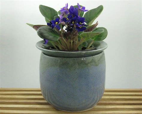 African Violet Pot 2 Pc Self Watering Planter Hand By Justmare